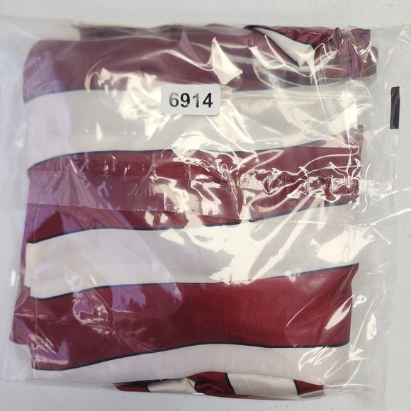 Anthropologie Maeve Maria Balloon Sleeve Striped Satin Blouse Size 6 NWT - Picture 9 of 9